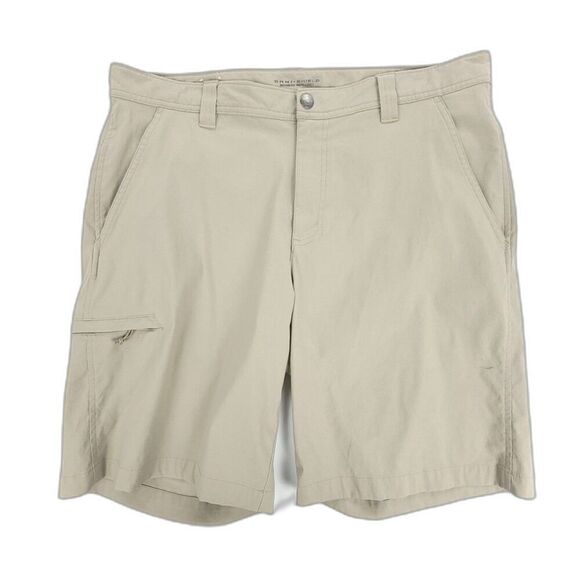 COLUMBIA Jasper Butte 10" Nylon UPF Cargo Shorts Gray Men 36 Gorpcore Khaki - Picture 1 of 9